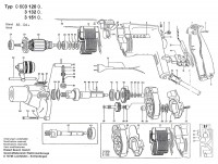 Bosch 0 603 132 003 M 21 So Drill 220 V / Eu Spare Parts